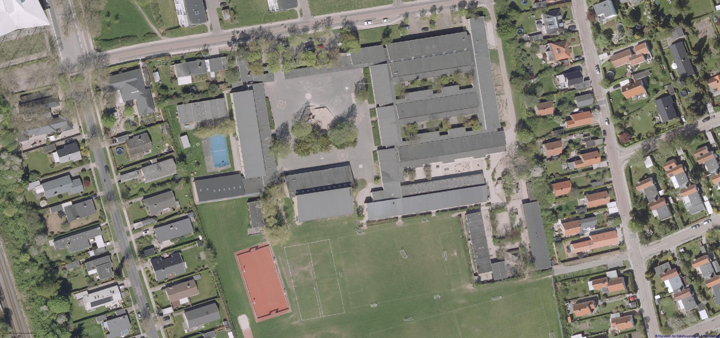 luftkort over skolen